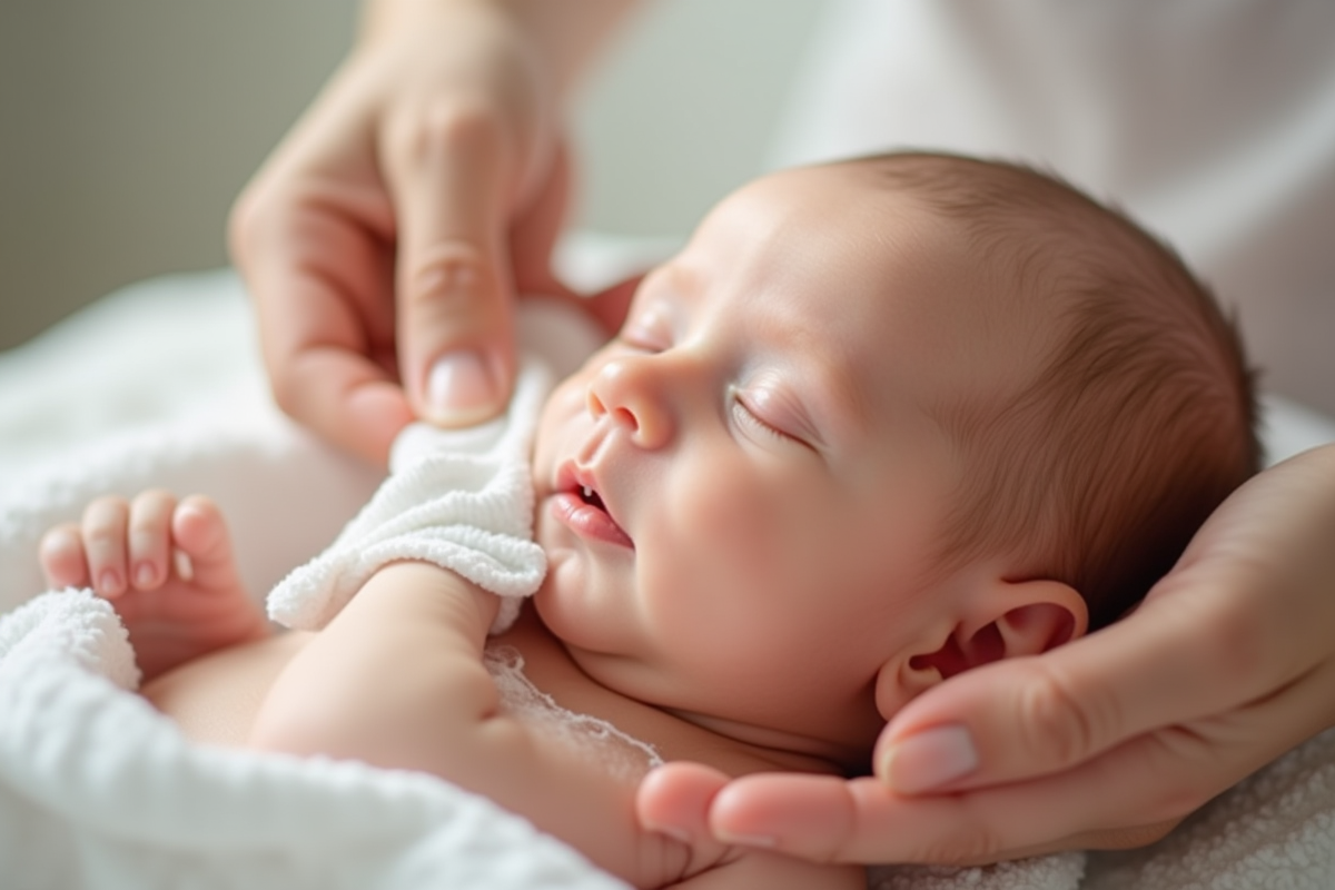 bébé exfoliation