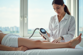 Séance laser épilation dans une clinique moderne en France